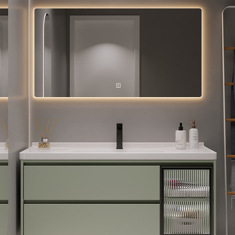 Contemporary Vanity Sink Wall-Mounted Bathroom Vanity Cabinet with Drawers