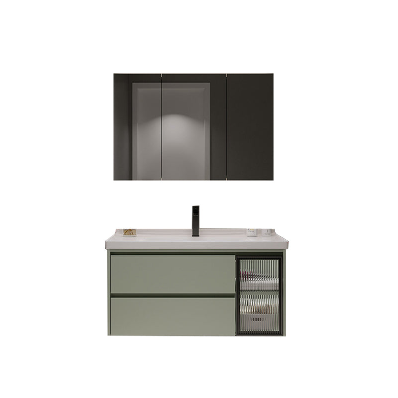 Contemporary Vanity Sink Wall-Mounted Bathroom Vanity Cabinet with Drawers