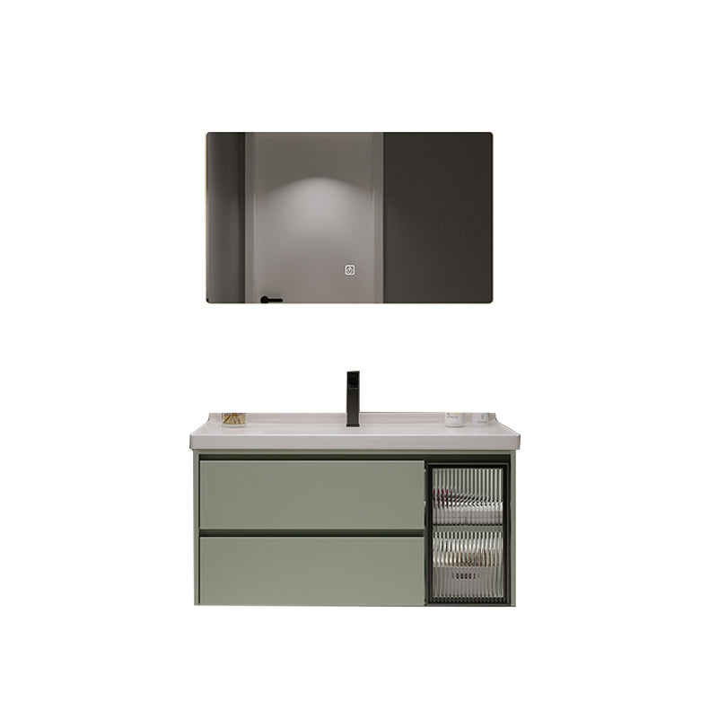Contemporary Vanity Sink Wall-Mounted Bathroom Vanity Cabinet with Drawers
