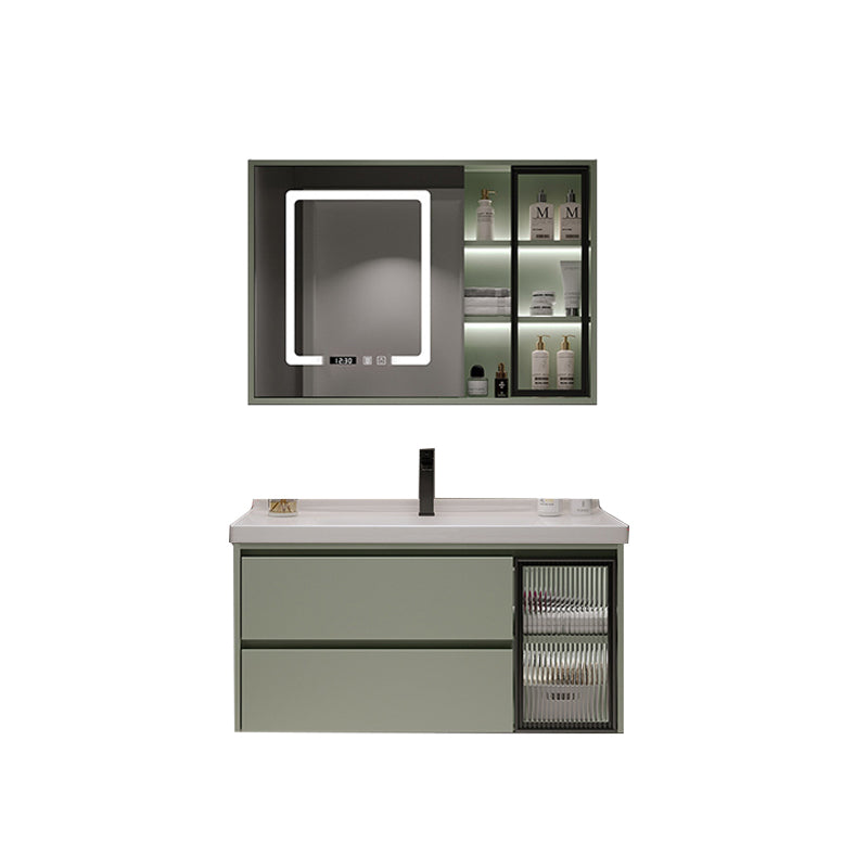 Contemporary Vanity Sink Wall-Mounted Bathroom Vanity Cabinet with Drawers