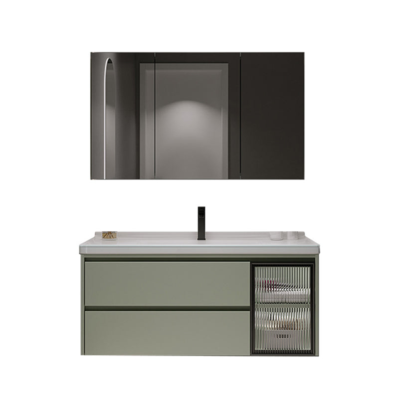 Contemporary Vanity Sink Wall-Mounted Bathroom Vanity Cabinet with Drawers