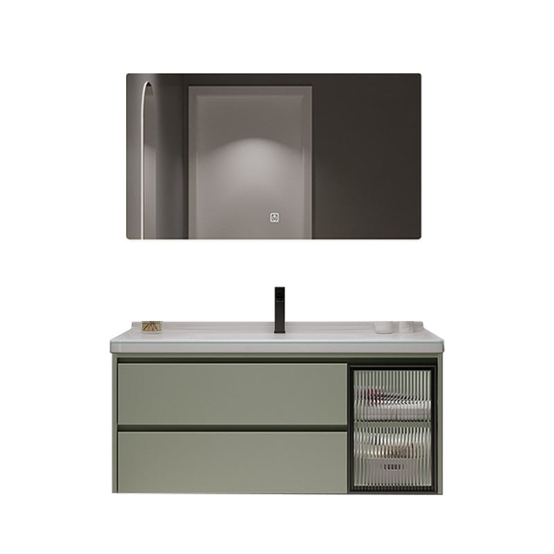 Contemporary Vanity Sink Wall-Mounted Bathroom Vanity Cabinet with Drawers
