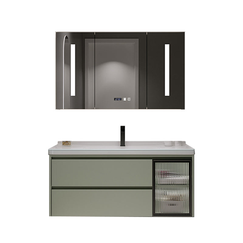 Contemporary Vanity Sink Wall-Mounted Bathroom Vanity Cabinet with Drawers