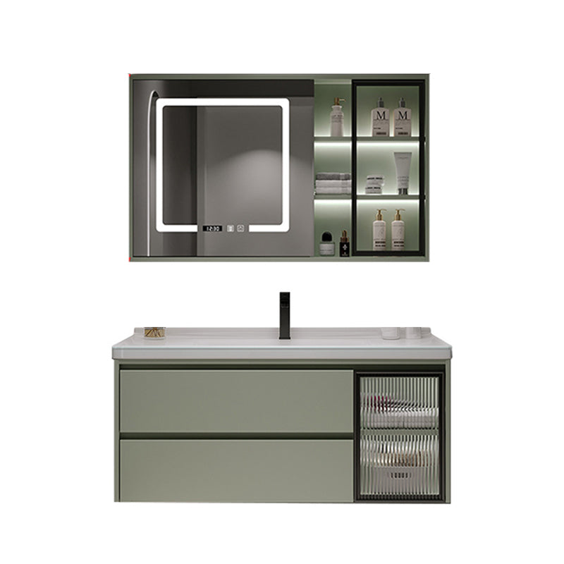 Contemporary Vanity Sink Wall-Mounted Bathroom Vanity Cabinet with Drawers