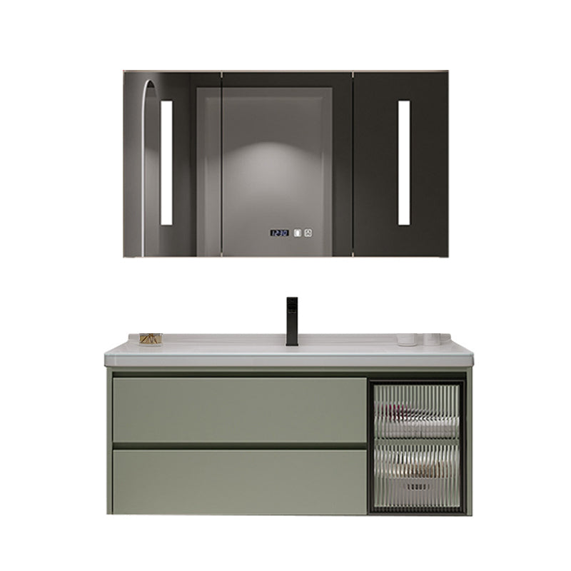 Contemporary Vanity Sink Wall-Mounted Bathroom Vanity Cabinet with Drawers