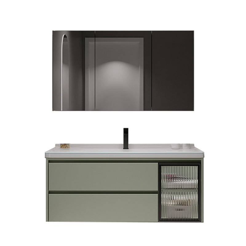 Contemporary Vanity Sink Wall-Mounted Bathroom Vanity Cabinet with Drawers