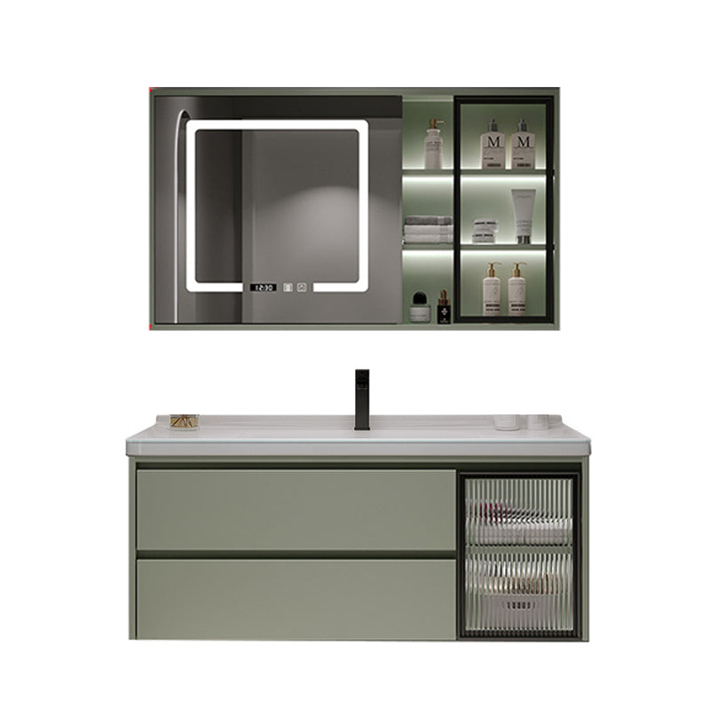 Contemporary Vanity Sink Wall-Mounted Bathroom Vanity Cabinet with Drawers