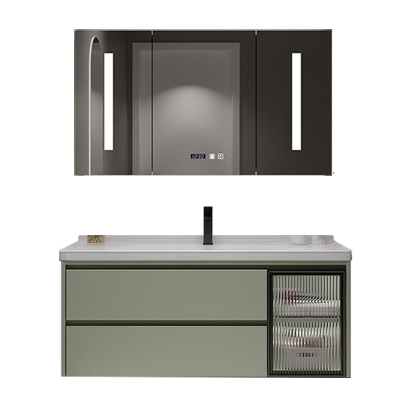 Contemporary Vanity Sink Wall-Mounted Bathroom Vanity Cabinet with Drawers