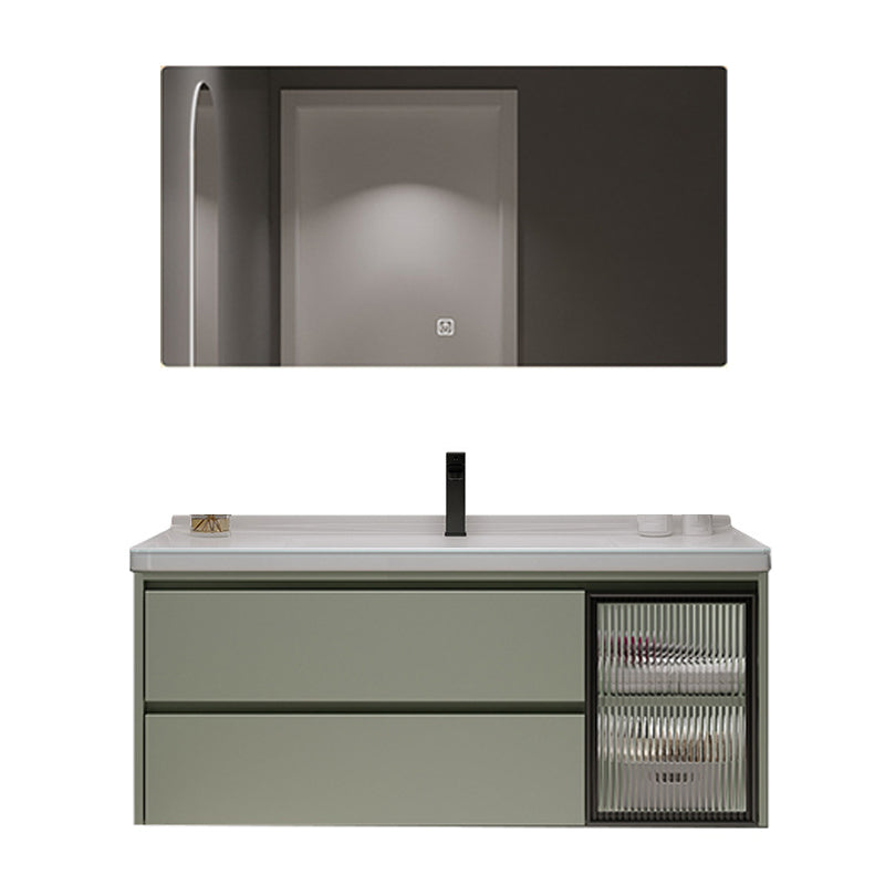 Contemporary Vanity Sink Wall-Mounted Bathroom Vanity Cabinet with Drawers