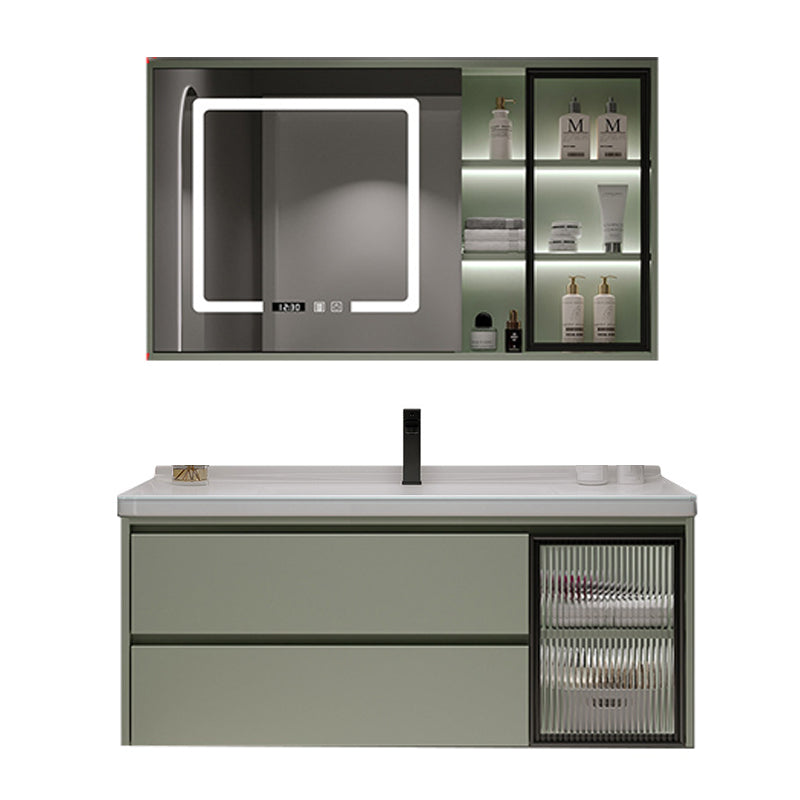 Contemporary Vanity Sink Wall-Mounted Bathroom Vanity Cabinet with Drawers