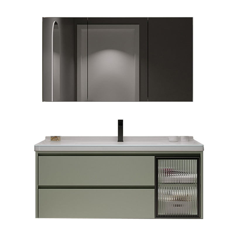 Contemporary Vanity Sink Wall-Mounted Bathroom Vanity Cabinet with Drawers