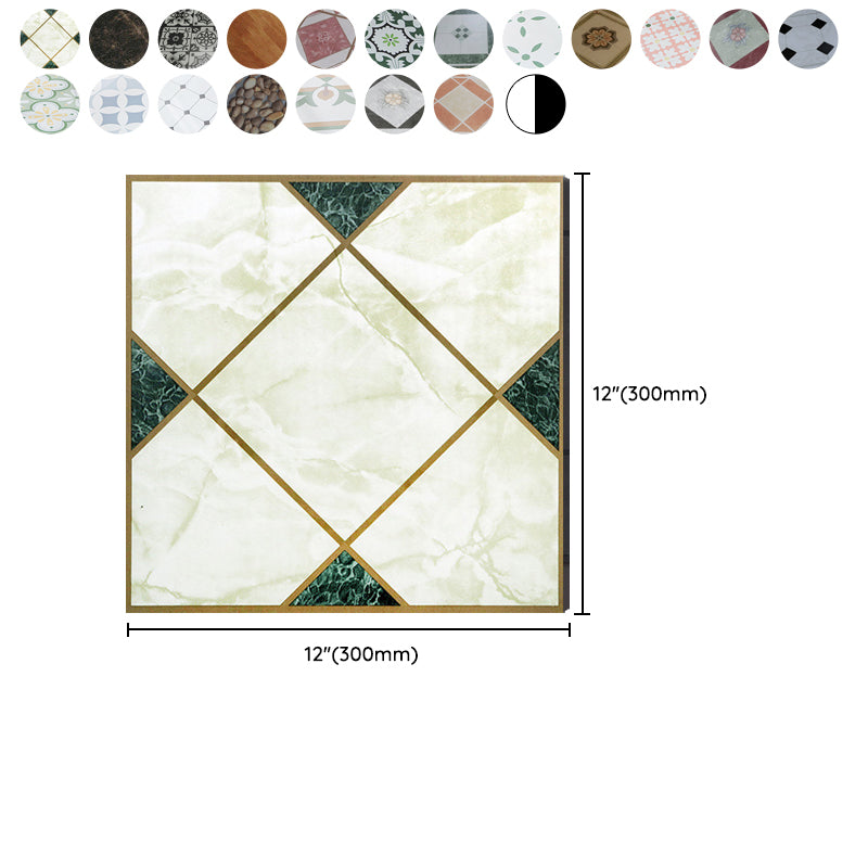 Peel and Stick PVC Flooring Low Gloss Vinyl Flooring with Stone Look