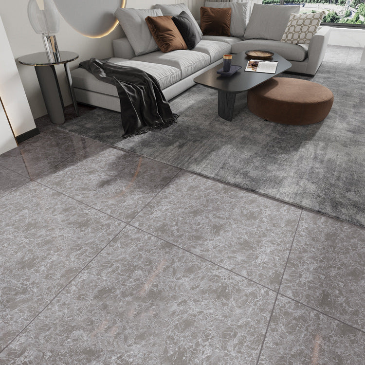 Peel and Stick Vinyl Flooring Low Gloss PVC Flooring with Marble Look