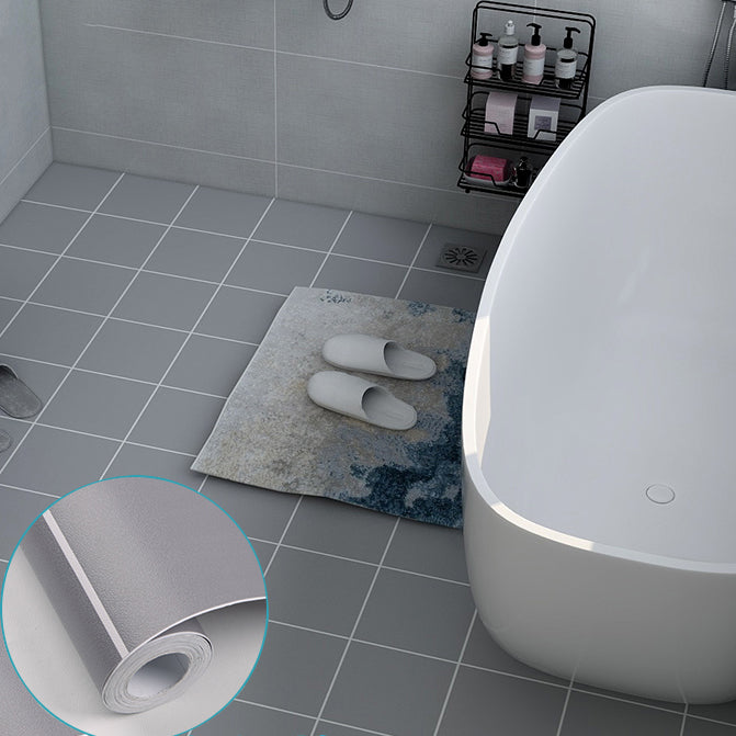 Modern Vinyl Plank Peel and Stick Lattice Print PVC Flooring for Bathroom