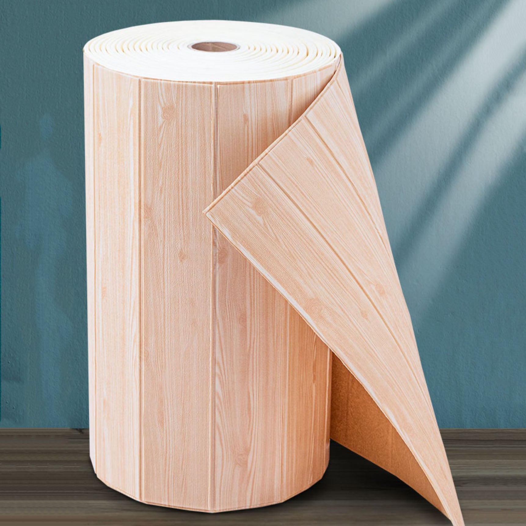 Farmhouse Wall Plank Wood Grain Bedroom and Living Room Wall Panels