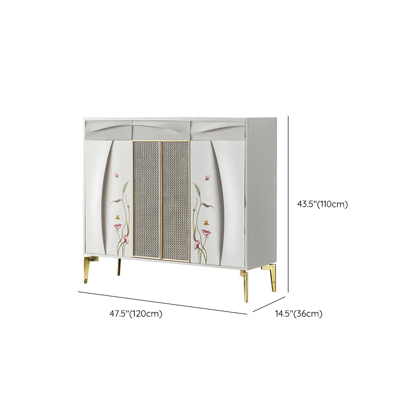 Classic Glam Horizontal Combo Dresser Wood Storage Chest Dresser for Bedroom