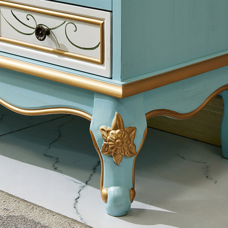 American Traditional Combo Dresser Wood Storage Chest for Bedroom