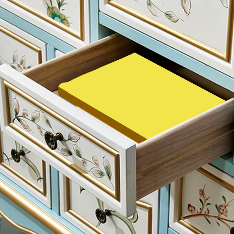 American Traditional Combo Dresser Wood Storage Chest for Bedroom