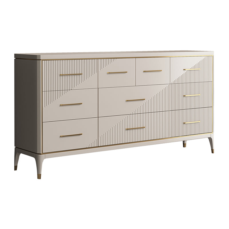 Classic Glam Double Dresser Birch Storage Chest with Drawers for Bedroom