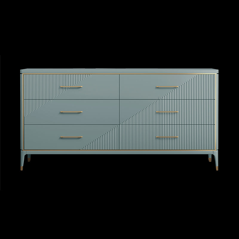 Classic Glam Double Dresser Birch Storage Chest with Drawers for Bedroom