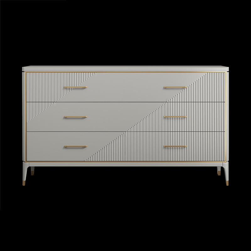 Classic Glam Double Dresser Birch Storage Chest with Drawers for Bedroom