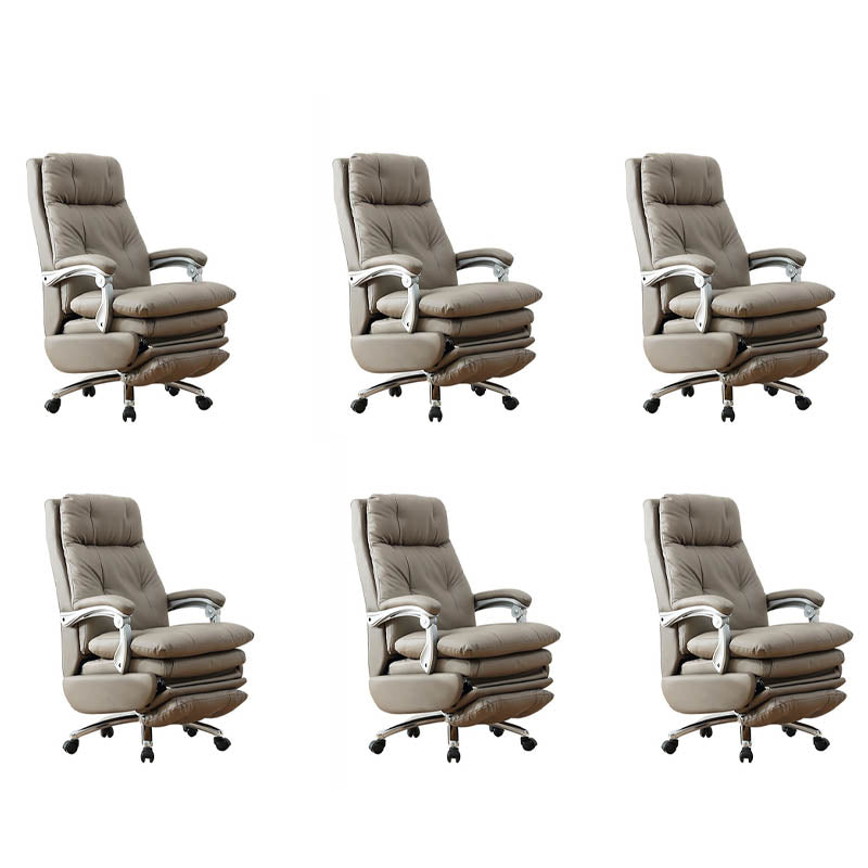 Modern Swivel Chair Adjustable Seat Height Footrest Office Chair with Wheels