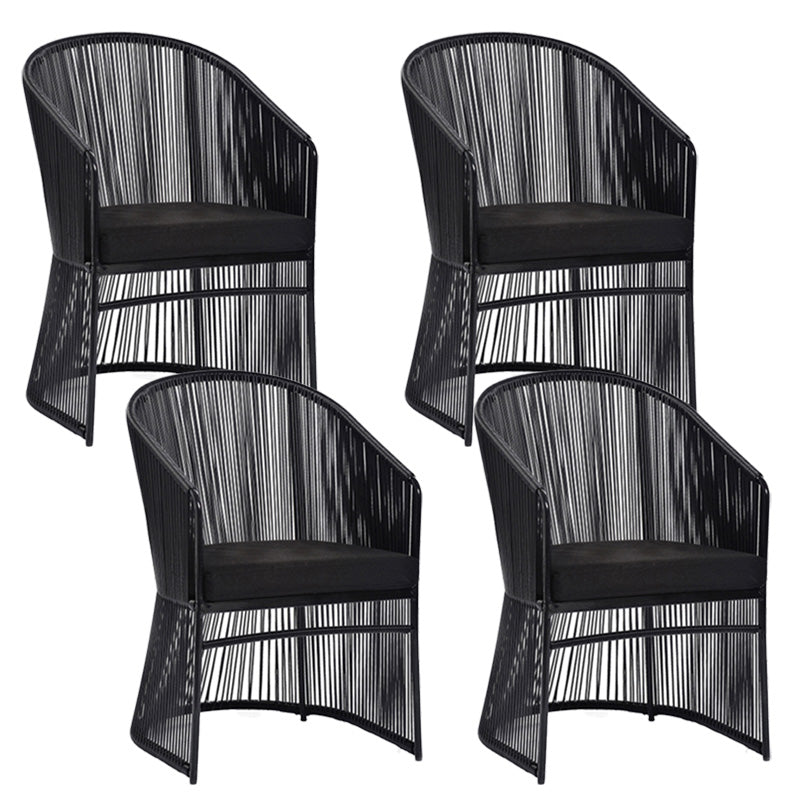 Removable Cushion Outdoor Chair with Arm Aluminum Dining Side Chair