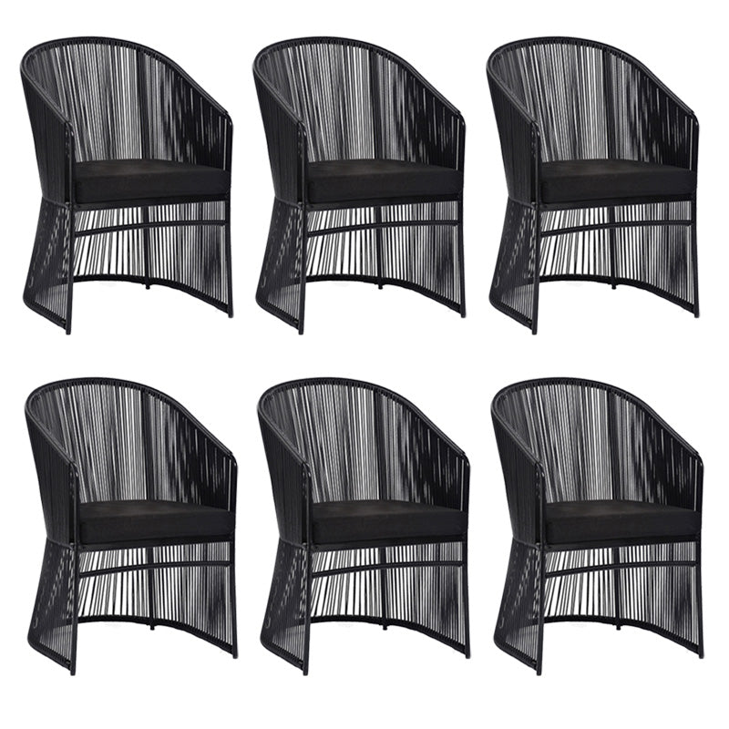 Removable Cushion Outdoor Chair with Arm Aluminum Dining Side Chair