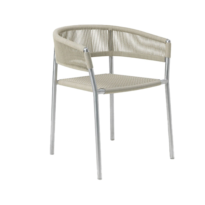 Tropical Outdoor Bistro Chairs with Arm and Brone Back Dining Side Chair Set of 2/4/6/8