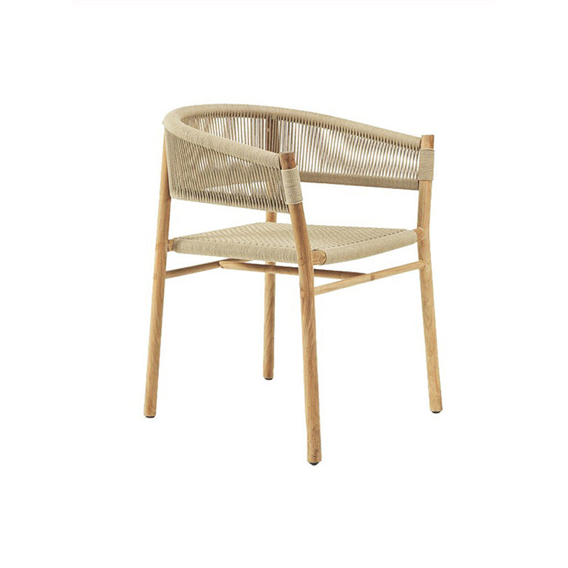 Tropical Outdoor Bistro Chairs with Arm and Brone Back Dining Side Chair Set of 2/4/6/8