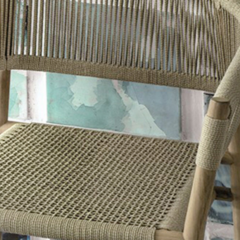 Tropical Outdoor Bistro Chairs with Arm and Brone Back Dining Side Chair Set of 2/4/6/8