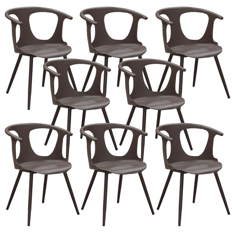 Tropical Rattan Patio Dining Armchair with Arm Outdoors Dining Chairs