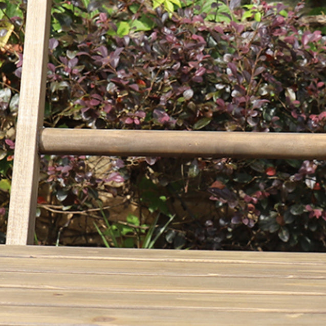 Modern Wood Folding Outdoors Dining Chairs Armless Open Back Side Chair