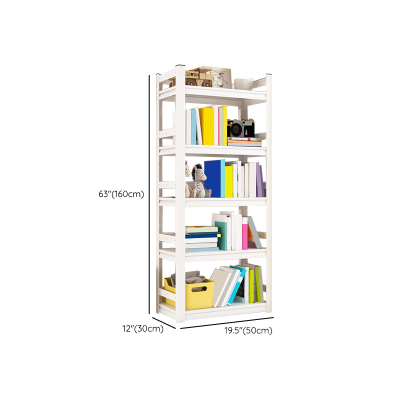Standard Steel Open Back Bookcase Contemporary White Open Back Bookshelf