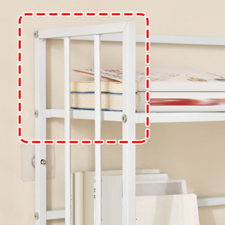 Open Back Standard Bookcase Metal Modern Bookshelf with Shelves