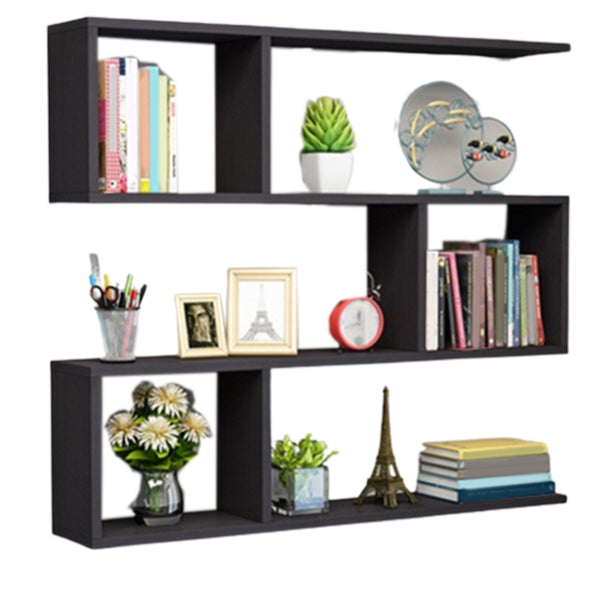 Modern Wooden Shelf Bookcase Wall Mounted Shelves Included Shelf for Bedroom