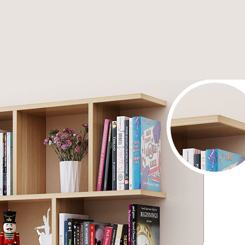 Wall Mounted Bookcase Engineered Wood Bookshelf Open Bookcase