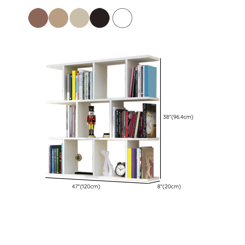 Wall Mounted Bookcase Engineered Wood Bookshelf Open Bookcase