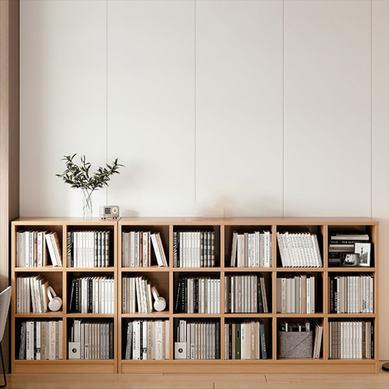 Contemporary Engineered Wood Bookshelf Standard Closed Back with Shelves