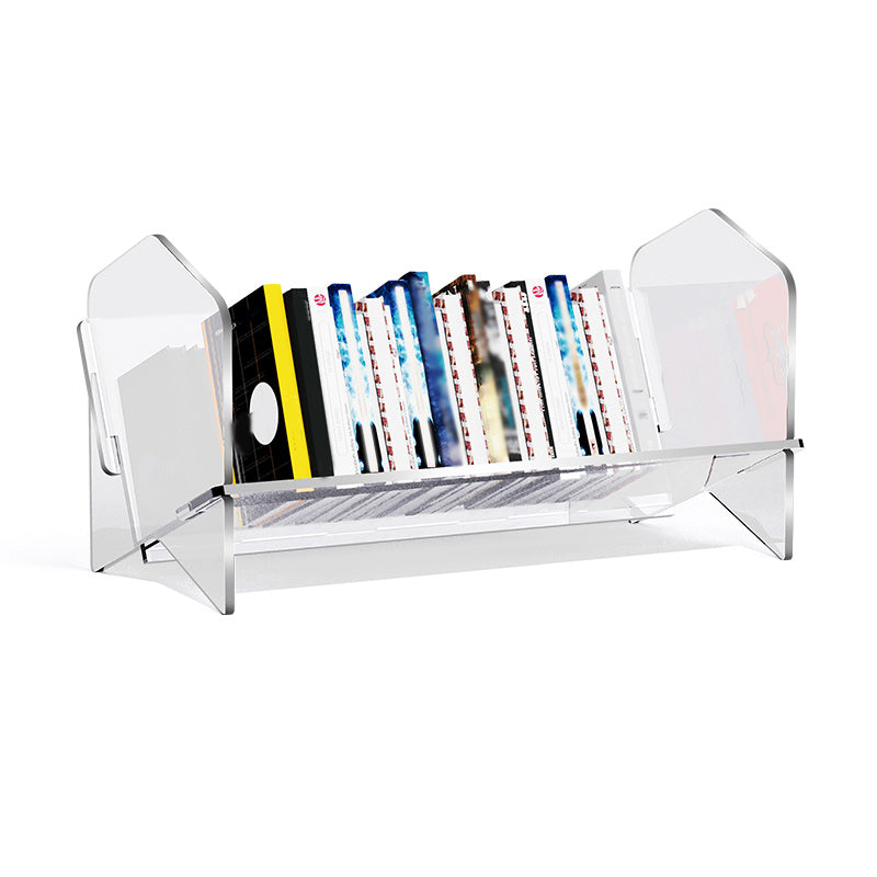 Scandinavian Acrylic Bookcase Standard Closed Back Bookshelf with Shelves