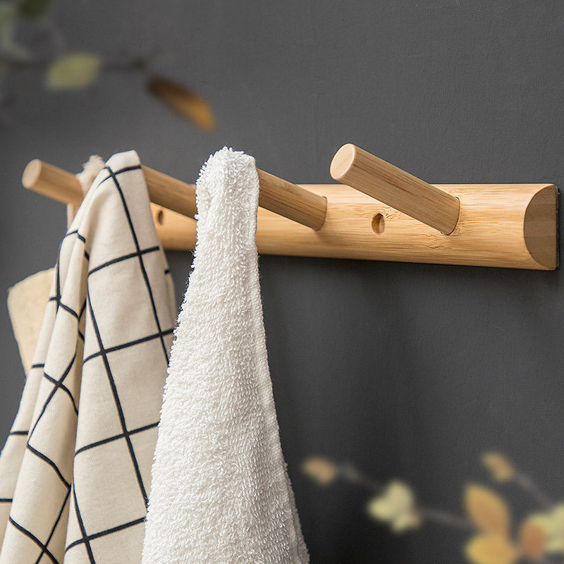 Wooden Coat Rack Contemporary Style Home Wall Hanging Coat Hanger