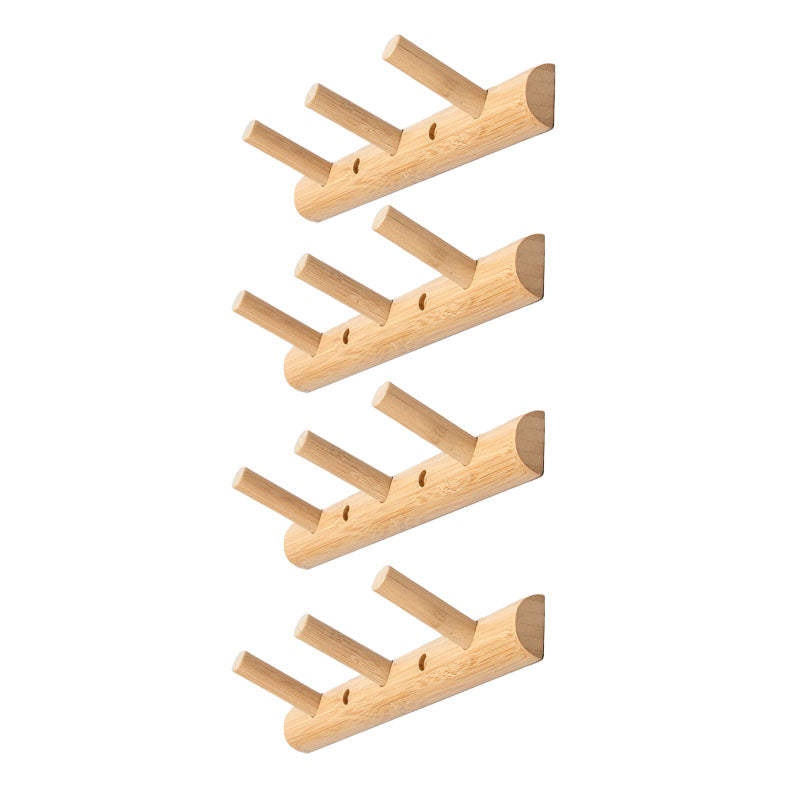 Wooden Coat Rack Contemporary Style Home Wall Hanging Coat Hanger