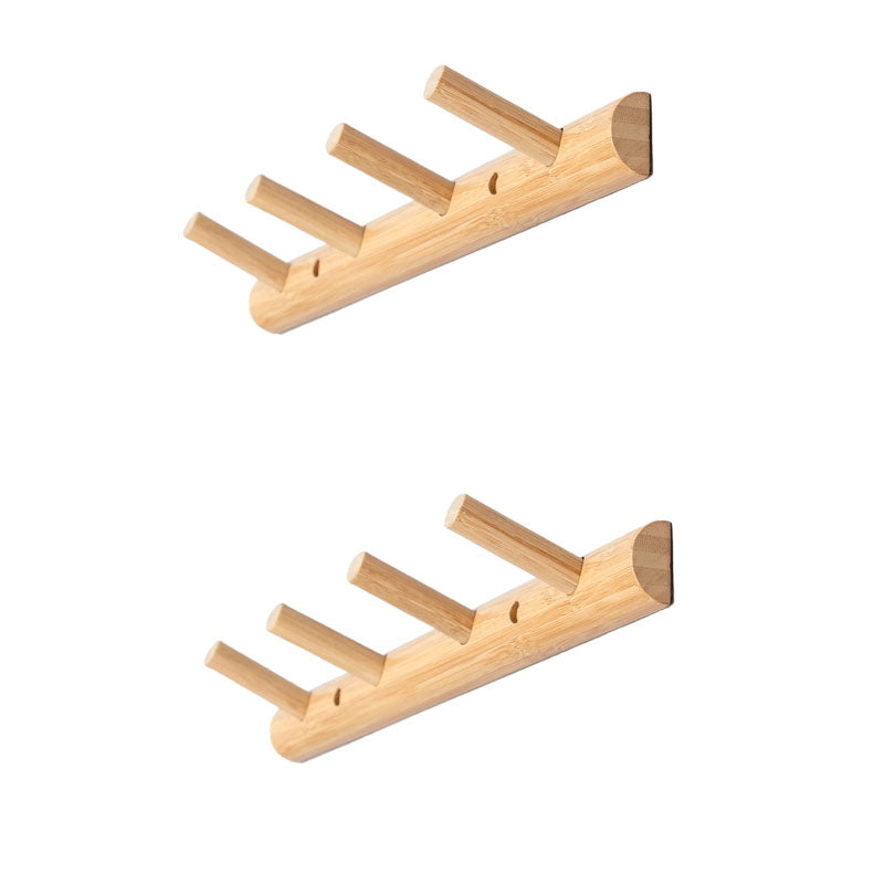 Wooden Coat Rack Contemporary Style Home Wall Hanging Coat Hanger