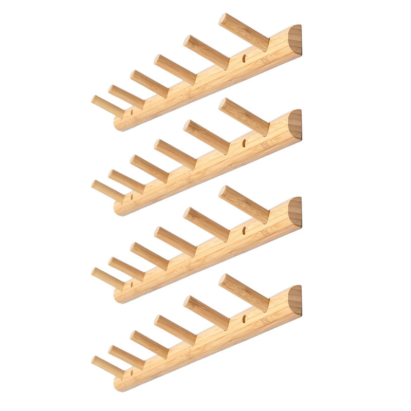 Wooden Coat Rack Contemporary Style Home Wall Hanging Coat Hanger