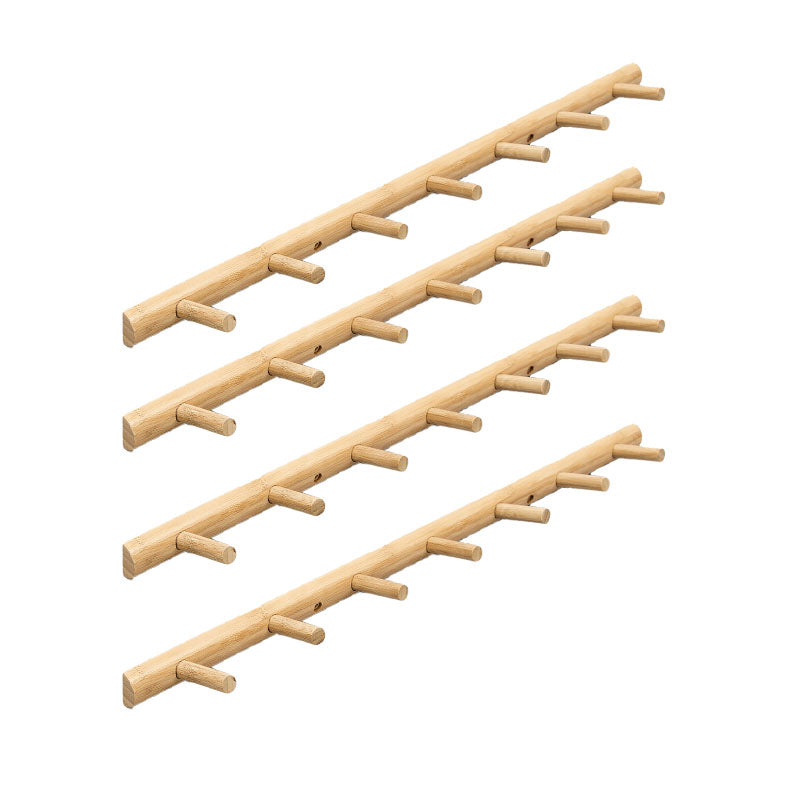 Wooden Coat Rack Contemporary Style Home Wall Hanging Coat Hanger