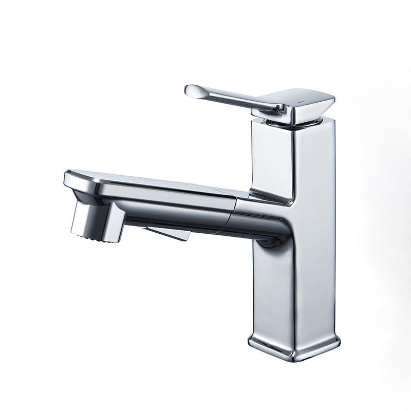 Modern Bathroom Vessel Faucet Solid Color Brass Vessel Sink Faucet for Bathroom