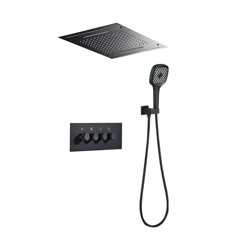 Modern Shower Trim Brass Temperature Control Ceiling Mounted Shower System