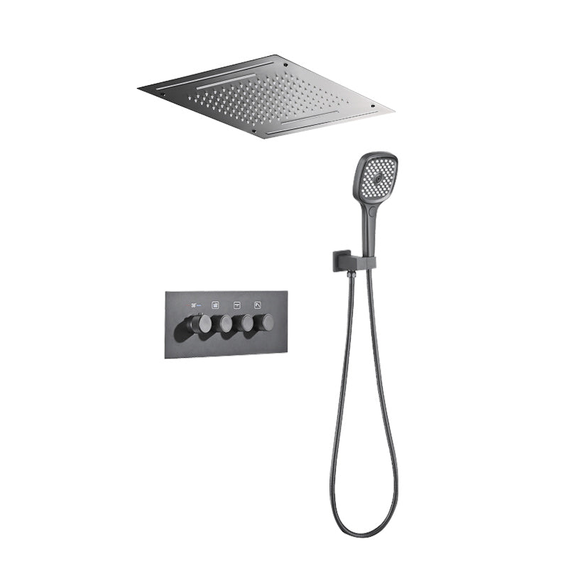 Modern Shower Trim Brass Temperature Control Ceiling Mounted Shower System