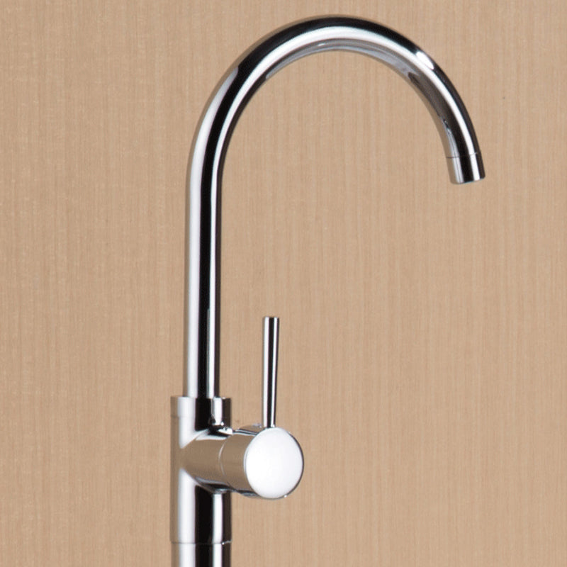 Floor Mounted Copper Bathroom Tub Faucet Set Freestanding High Arc Tub Filler Trim