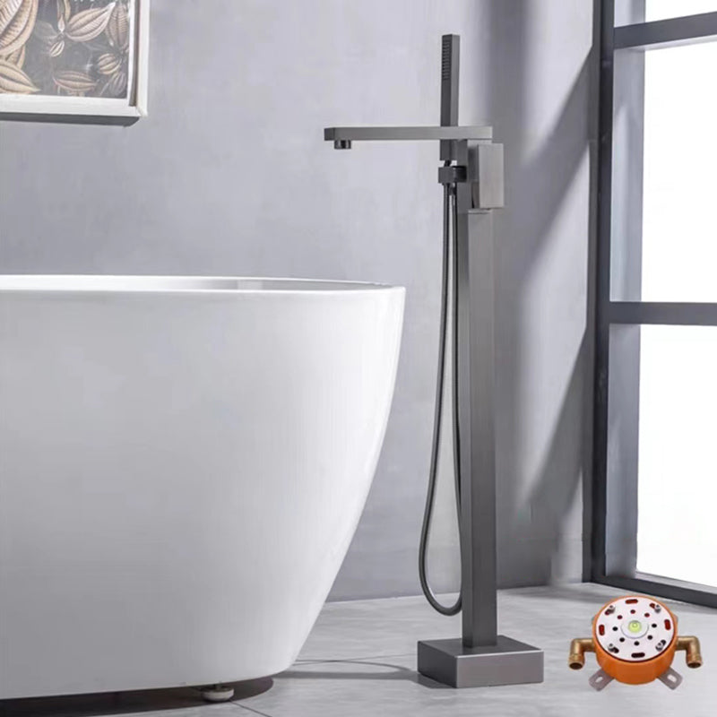 Floor Mounted Metal Freestanding Tub Filler Rotatable Freestanding Bathtub Faucet